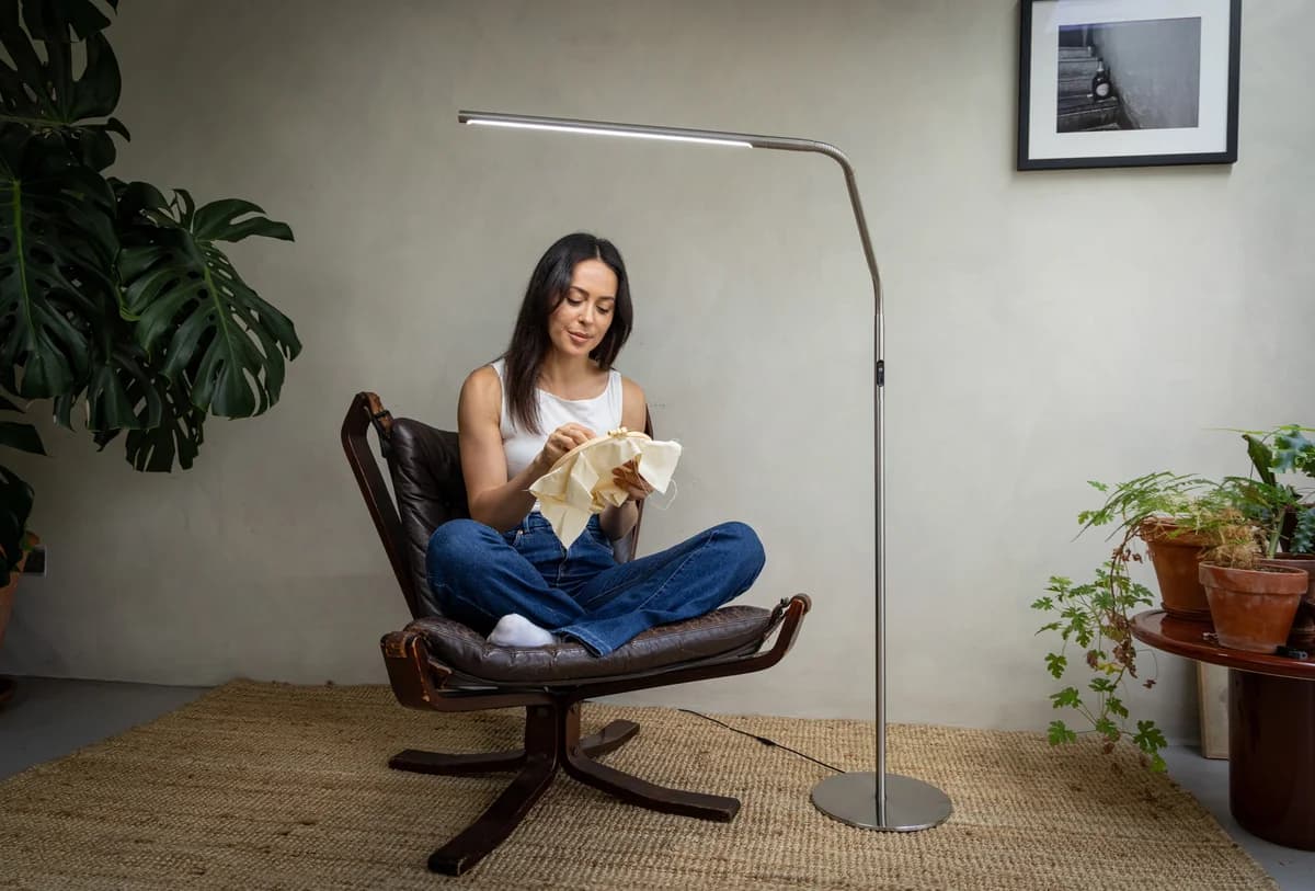 DAYLIGHT - Slimline 4 Podna Lampa - Brushed Steel image 3