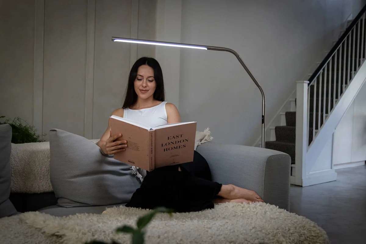 DAYLIGHT - Slimline 4 Podna Lampa - Brushed Steel image 4