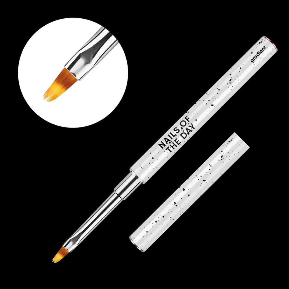 NOTD - Kist Gradient — profesionalni metalni kist za nokte s poklopcem, dizajniran za stvaranje besprijekornih gradijenata, 12 mm